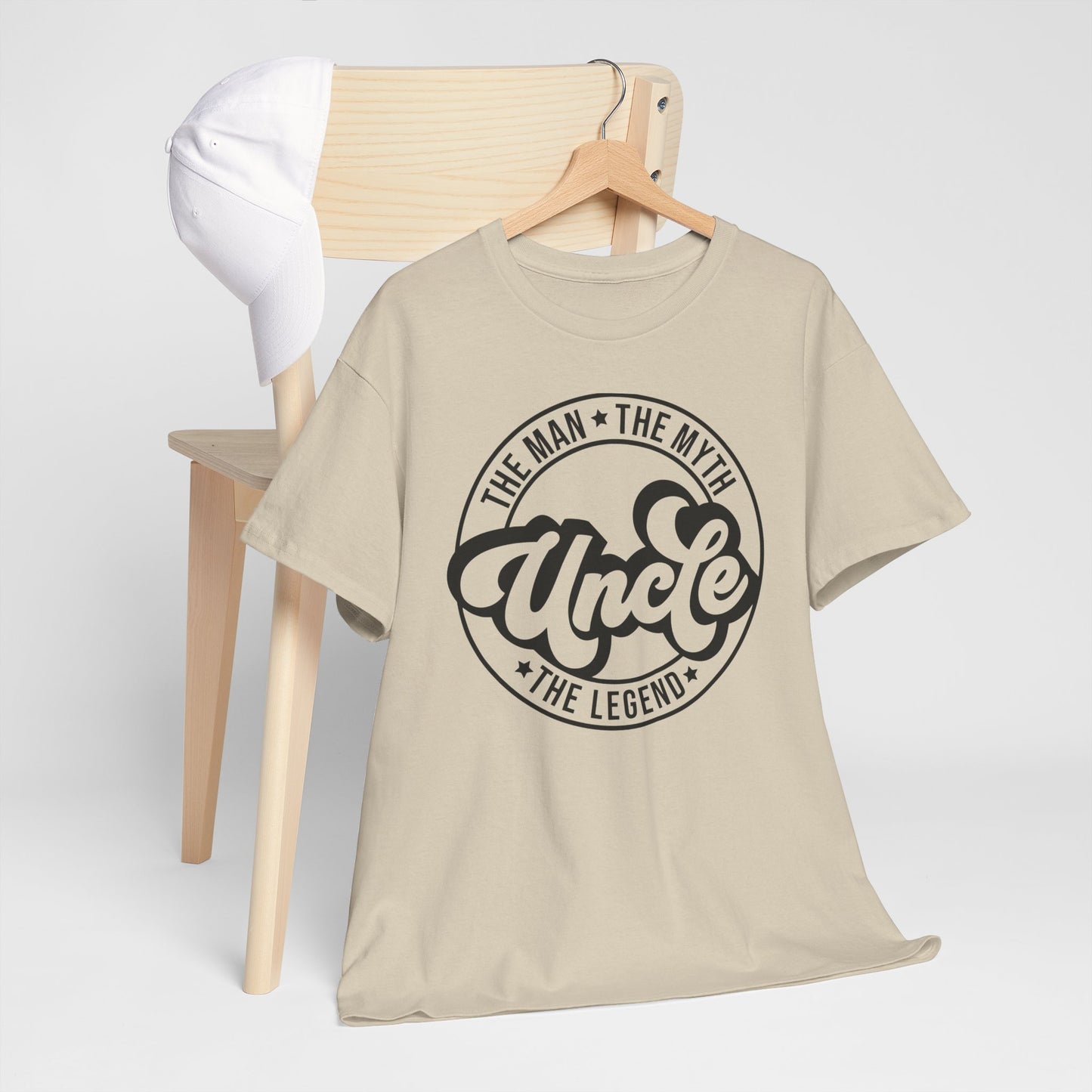 Uncle, The Man, They Myth, The legend Cotton Tee - Kim’s Signature Beauty & Accessories    