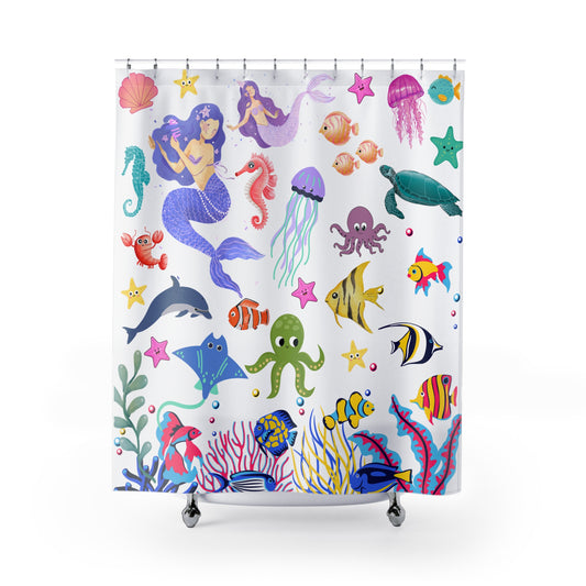 Under the Sea | Shower Curtain - Kim’s Signature Beauty & Accessories    