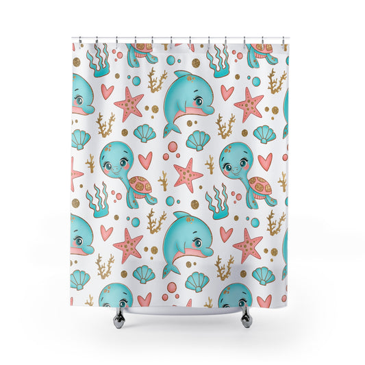 Undersea Cartoon | Shower Curtains - Kim’s Signature Beauty & Accessories    