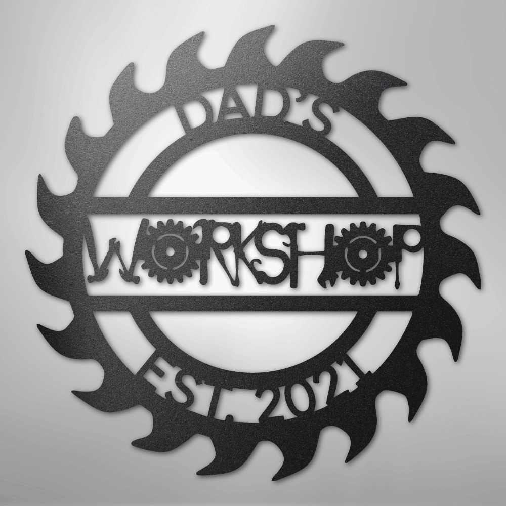 Unique Workshop Monogram - Steel Sign - Kim’s Signature Beauty & Accessories
