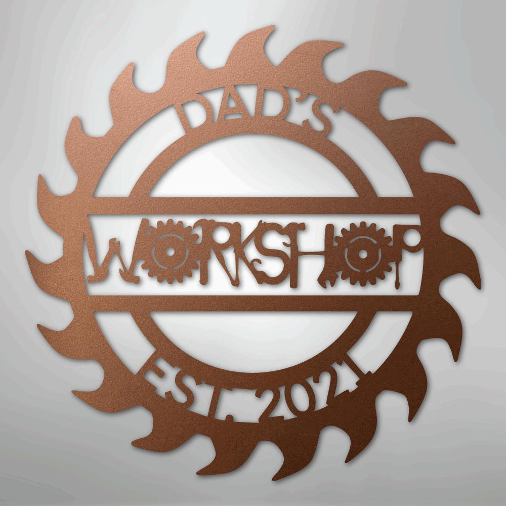 Unique Workshop Monogram - Steel Sign - Kim’s Signature Beauty & Accessories