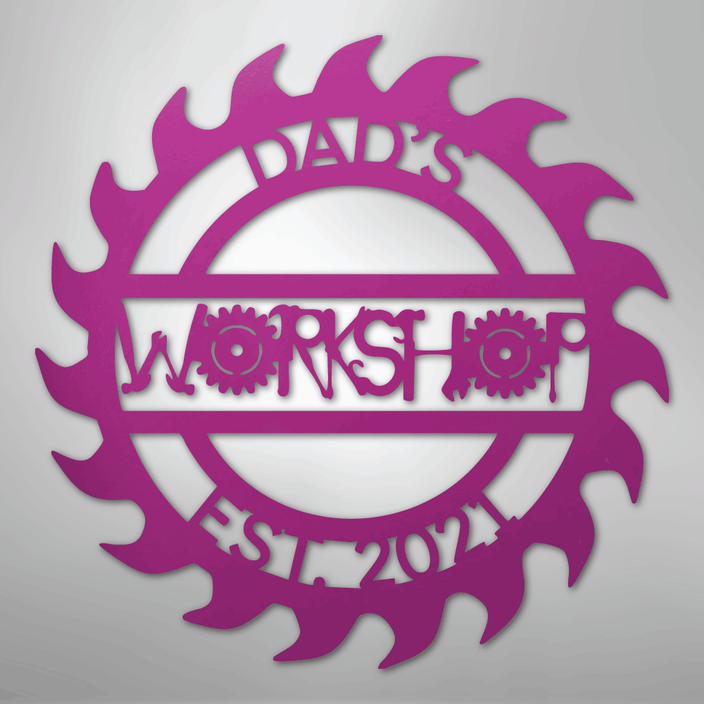 Unique Workshop Monogram - Steel Sign - Kim’s Signature Beauty & Accessories