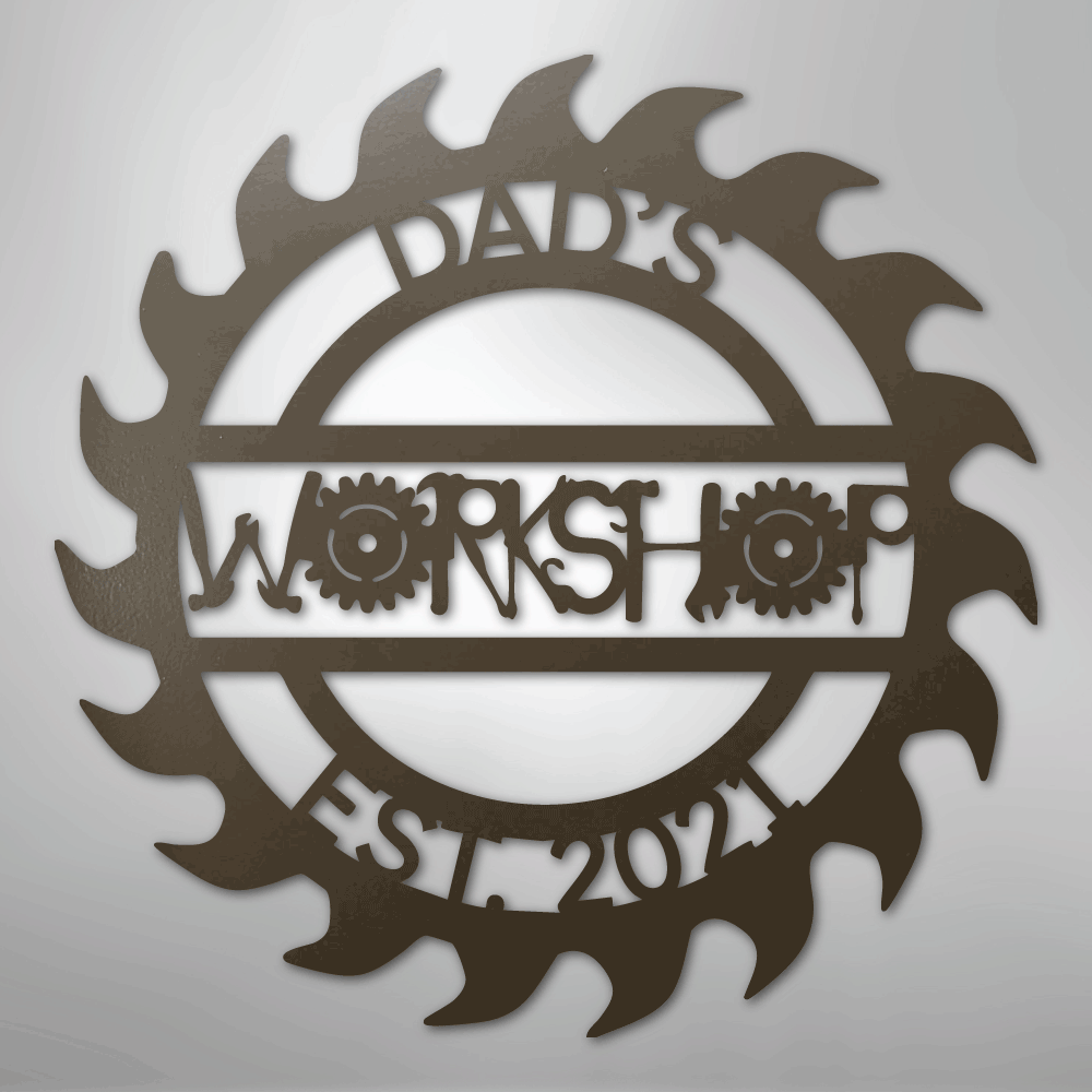 Unique Workshop Monogram - Steel Sign - Kim’s Signature Beauty & Accessories