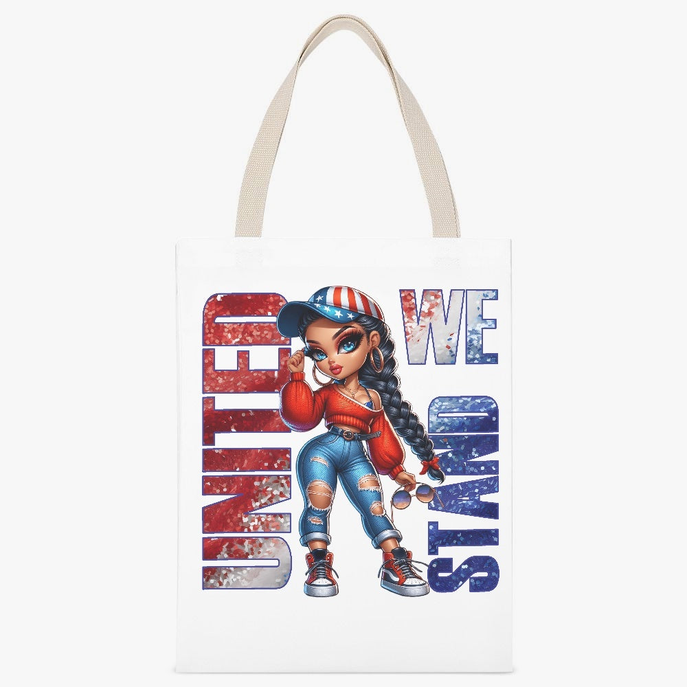 United We Stand Canvas Tote - Kim’s Signature Beauty & Accessories    