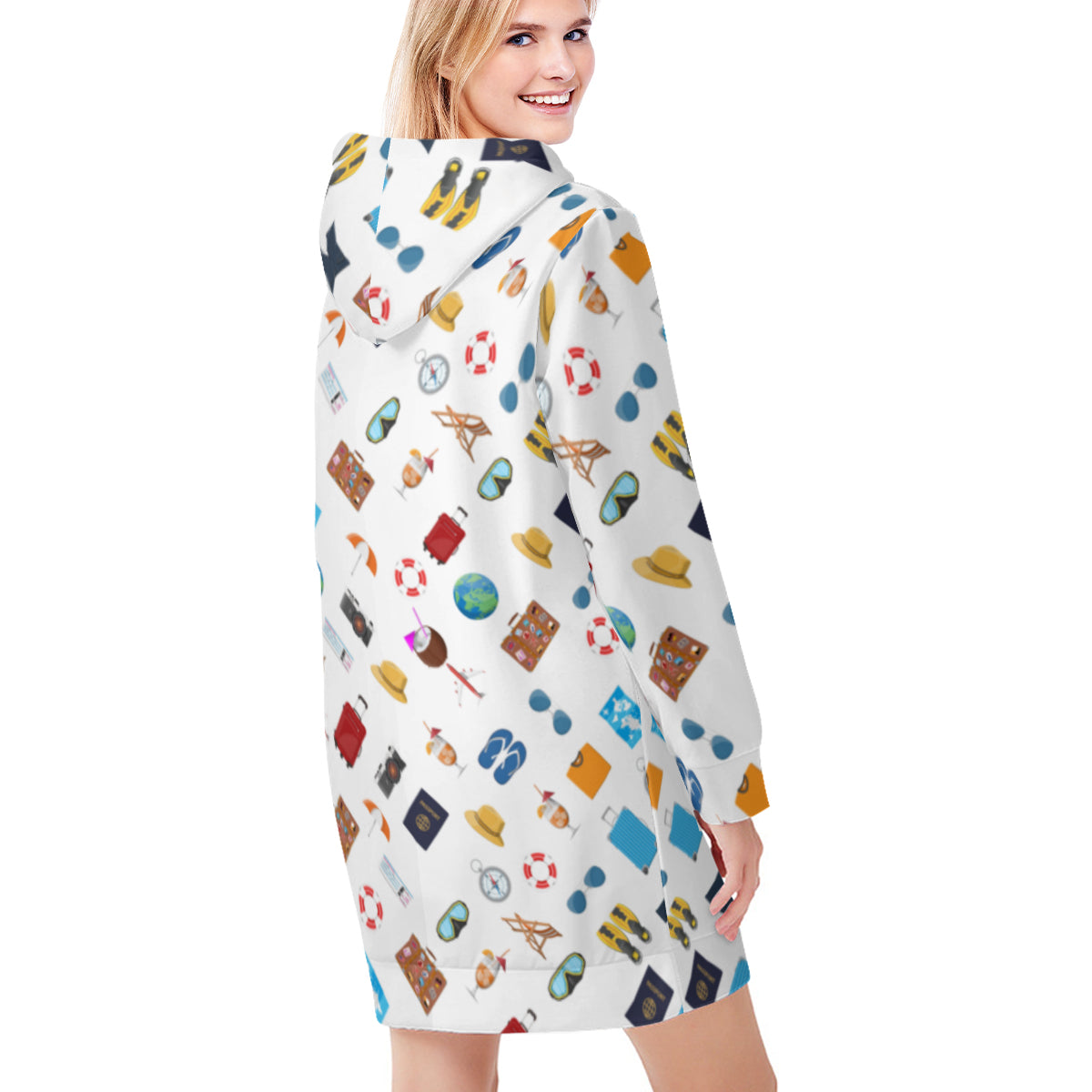 Vacation Time Hoodie Sweat Dress - Kim’s Signature Beauty & Accessories    