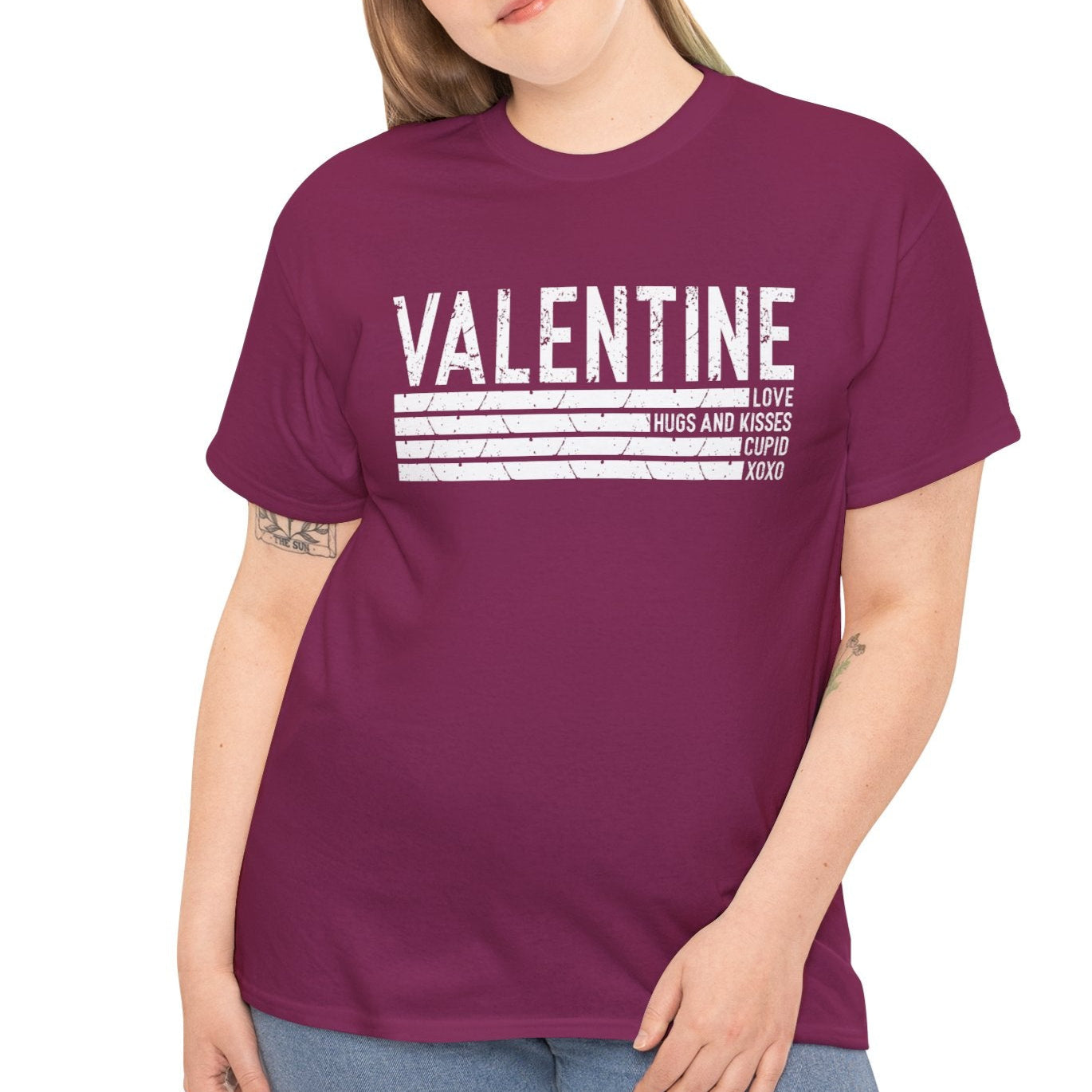Valentine, Love, Hugs & Kisses XOXO Tee - Kim’s Signature Beauty & Accessories    