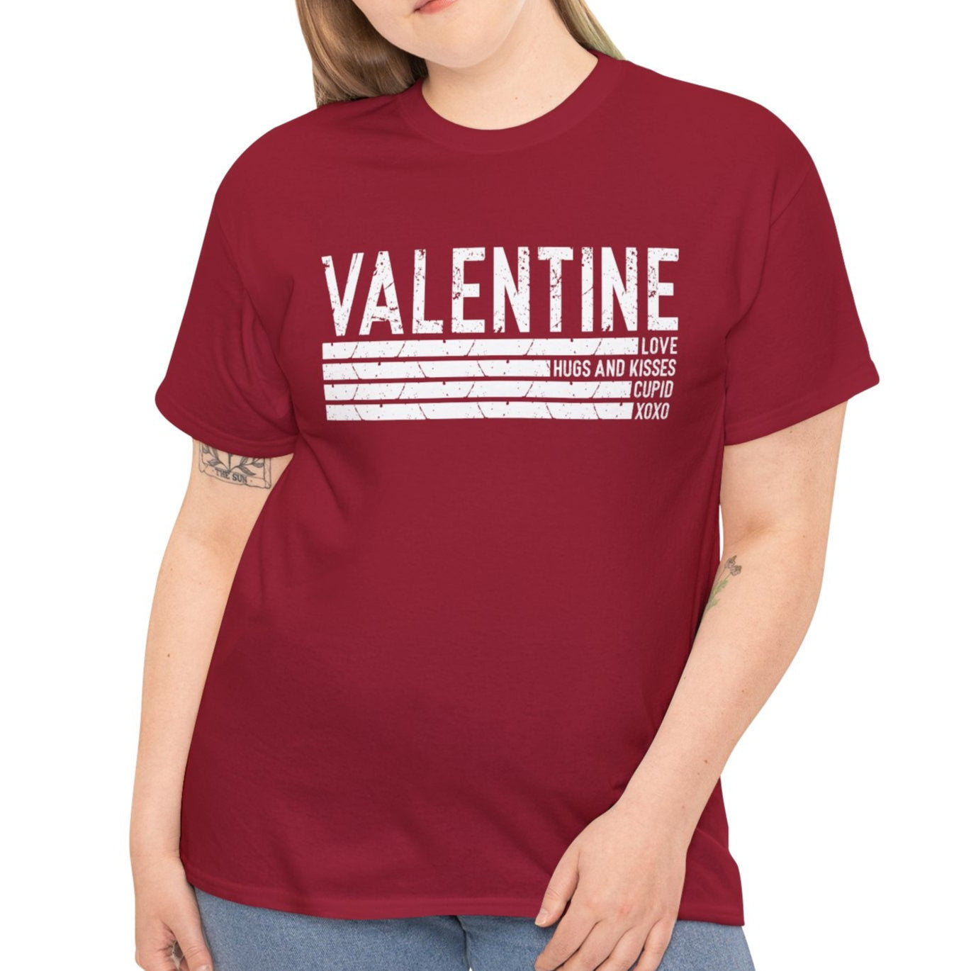 Valentine, Love, Hugs & Kisses XOXO Tee - Kim’s Signature Beauty & Accessories    