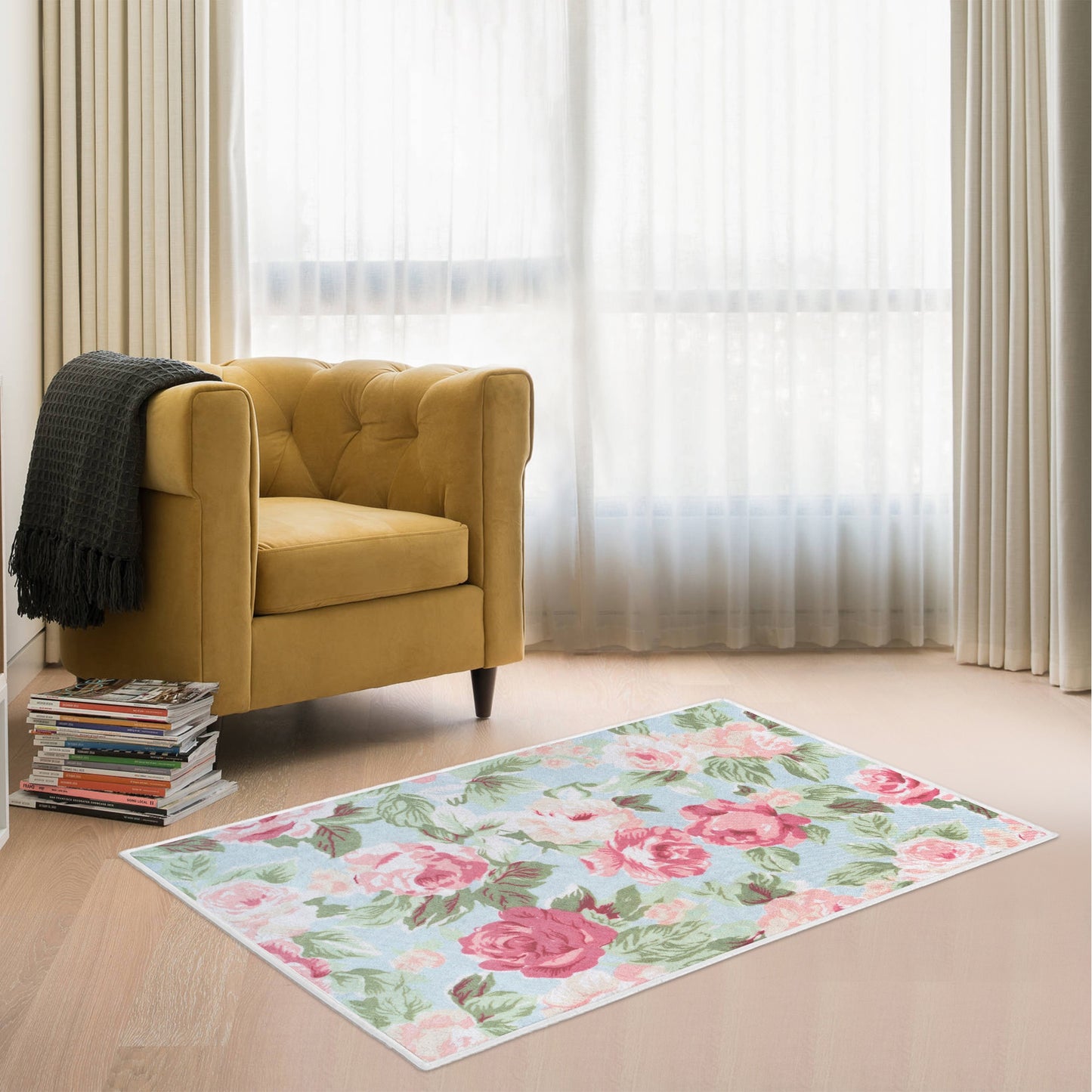 Vintage Floral Rug - Kim’s Signature Beauty & Accessories