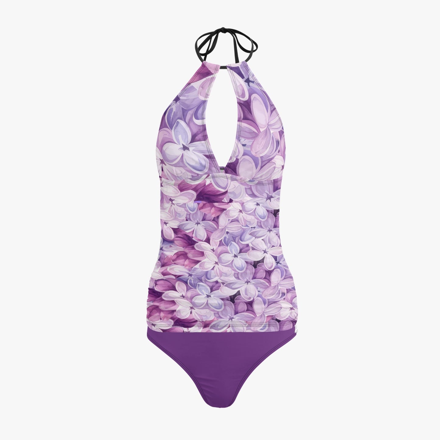 Violet blooms Halter Top Two-Piece Tankini - Kim’s Signature Beauty & Accessories    