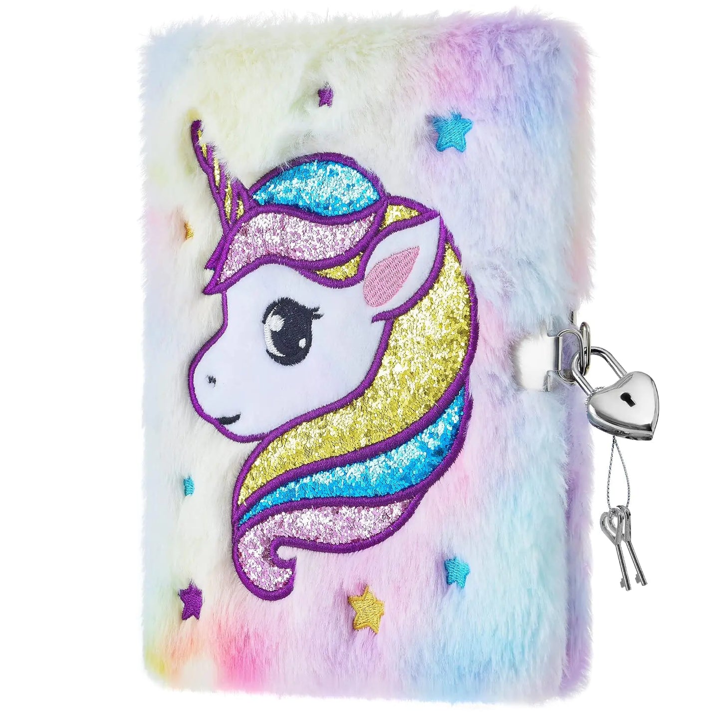 WERNNSAI Unicorn Plush Diary with Lock - Kim’s Signature Beauty & Accessories    