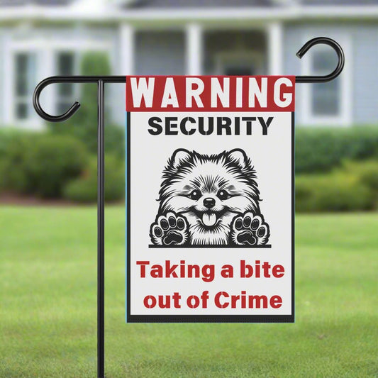 Warning, Dog Security Yard Flag - Kim’s Signature Beauty & Accessories    