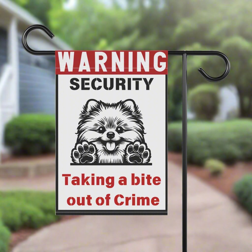 Warning, Dog Security Yard Flag - Kim’s Signature Beauty & Accessories    