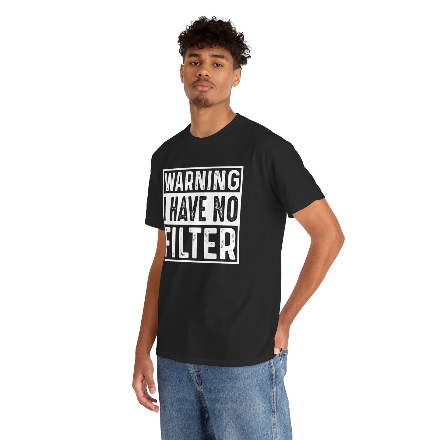 Warning I Have No Filter Tee - Unisex Heavy Cotton T-Shirt - Kim’s Signature Beauty & Accessories    