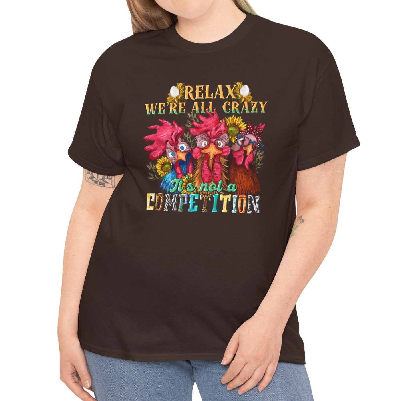 We're All Crazy | Cotton Tee - Kim’s Signature Beauty & Accessories    