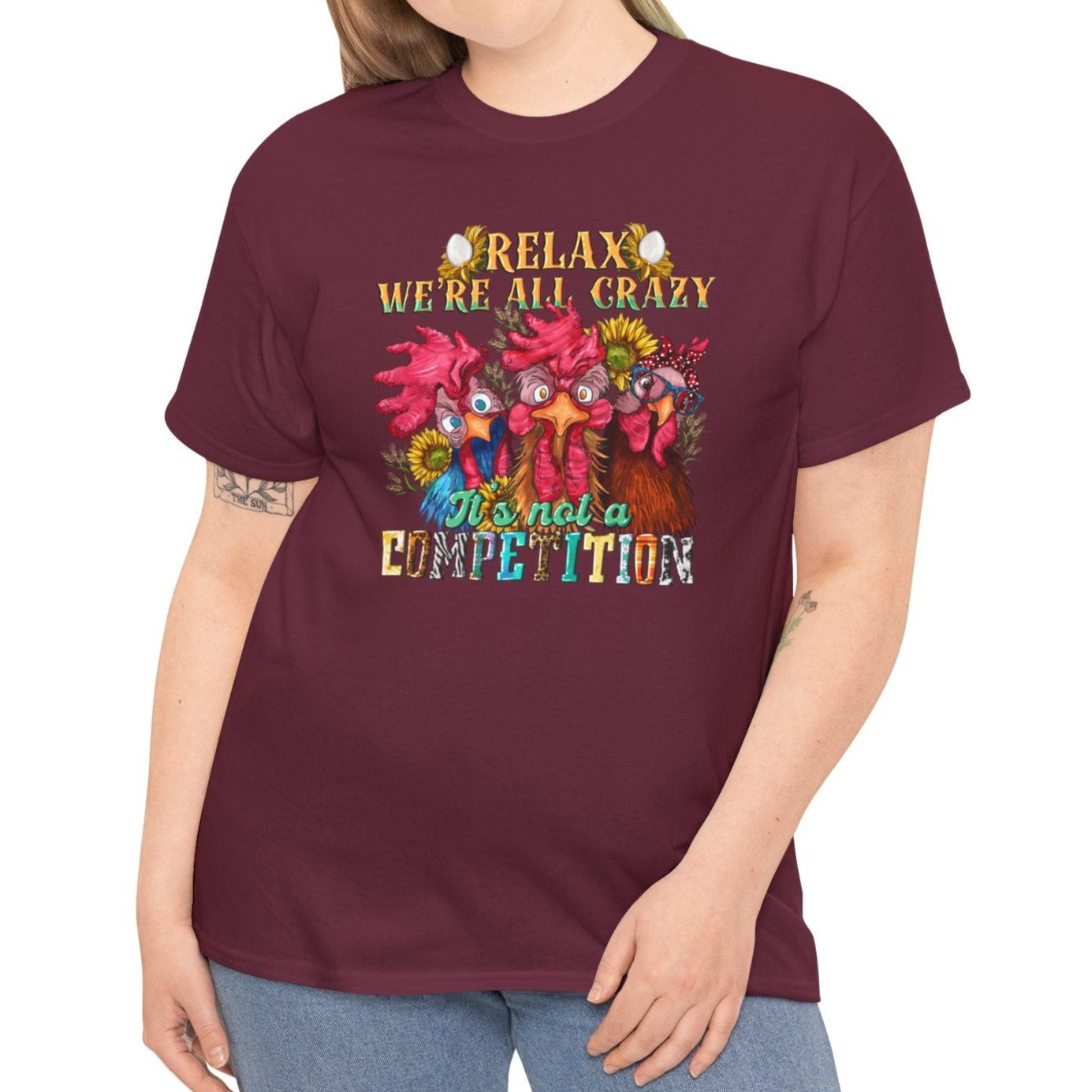 We're All Crazy | Cotton Tee - Kim’s Signature Beauty & Accessories    