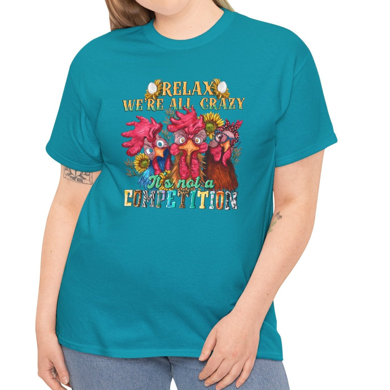 We're All Crazy | Cotton Tee - Kim’s Signature Beauty & Accessories    