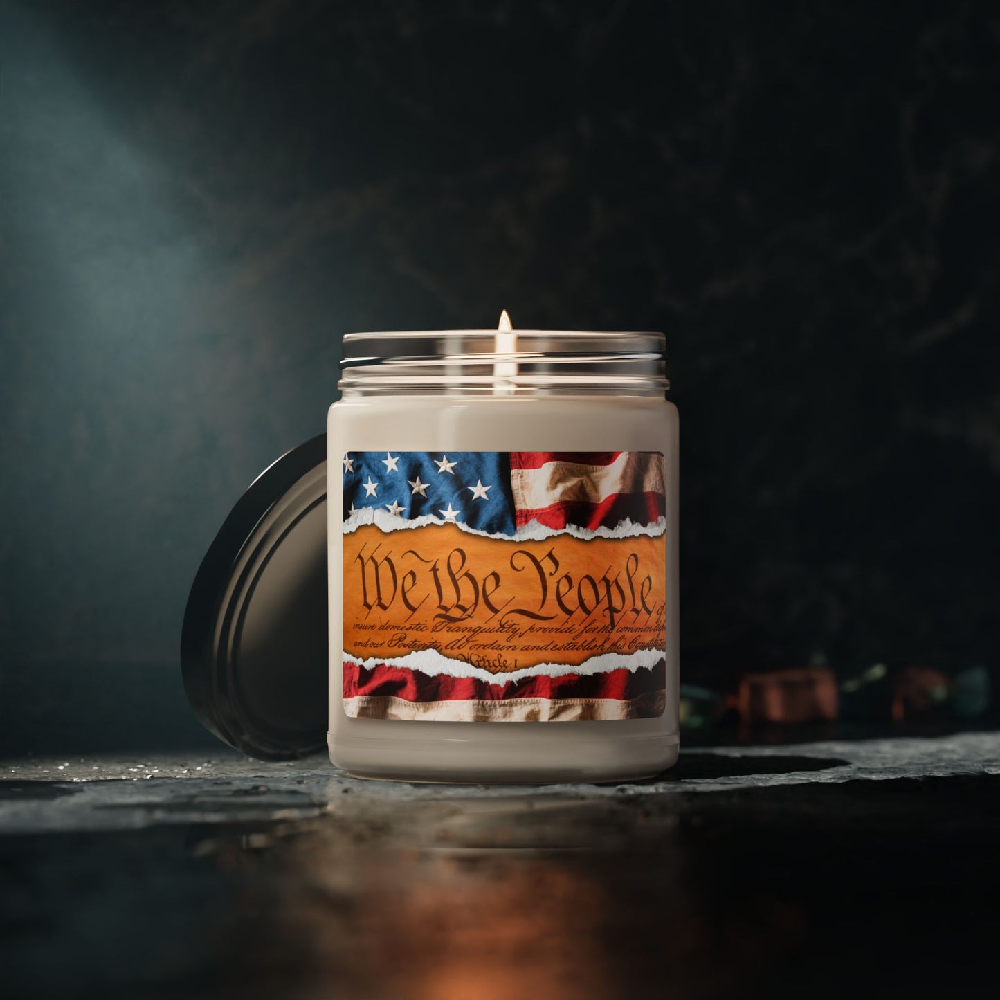 We the People Scented Soy Candle, 9oz - Kim’s Signature Beauty & Accessories    