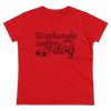 Weekends, Coffee, & A Dog Women's Tee - Kim’s Signature Beauty & Accessories    
