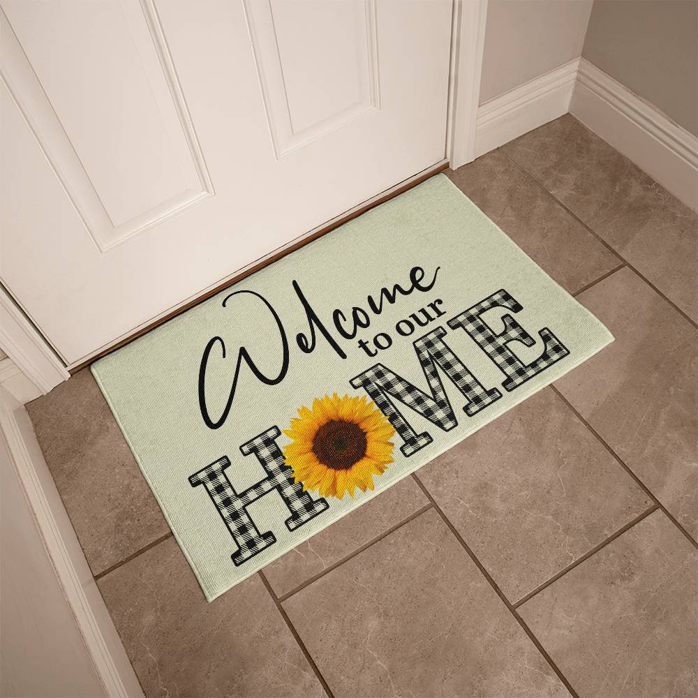 Welcome to Our Home Doormat - Kim’s Signature Beauty & Accessories    
