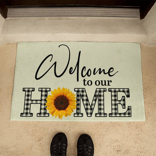 Welcome to Our Home Doormat - Kim’s Signature Beauty & Accessories    