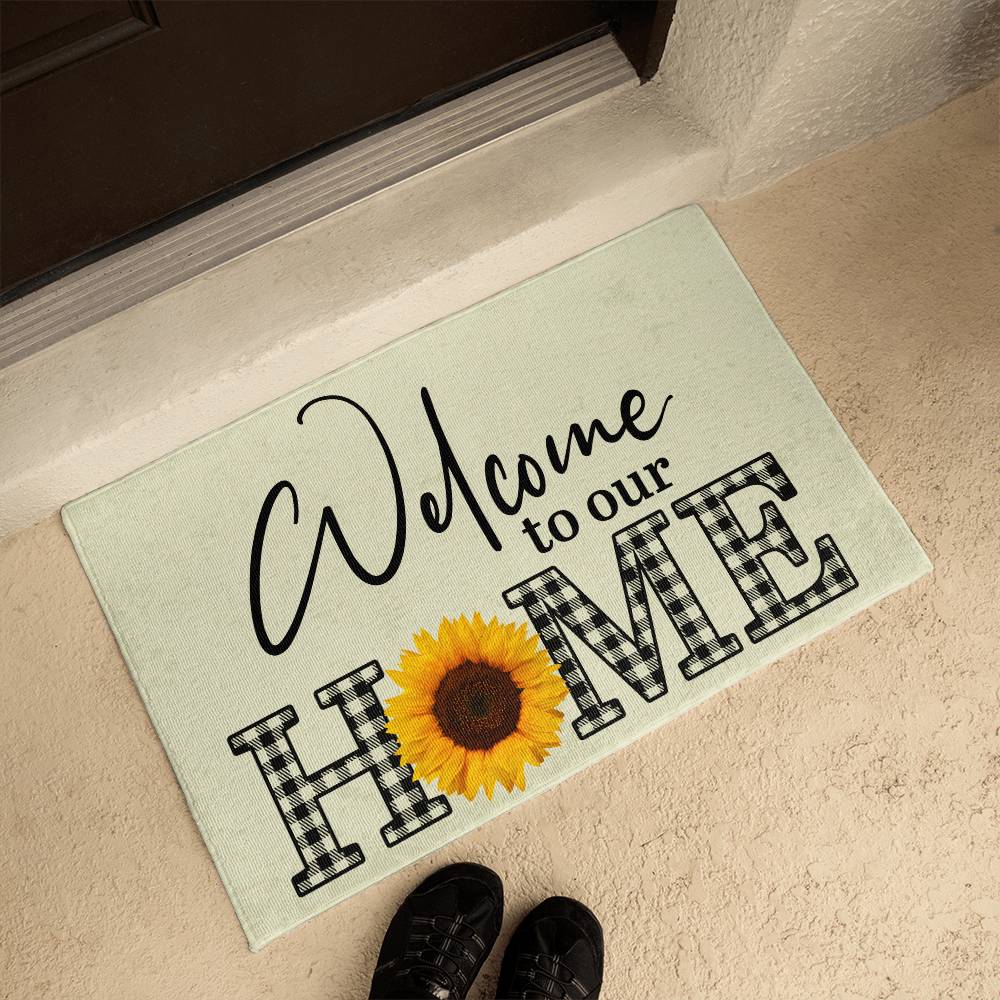 Welcome to Our Home Doormat - Kim’s Signature Beauty & Accessories    