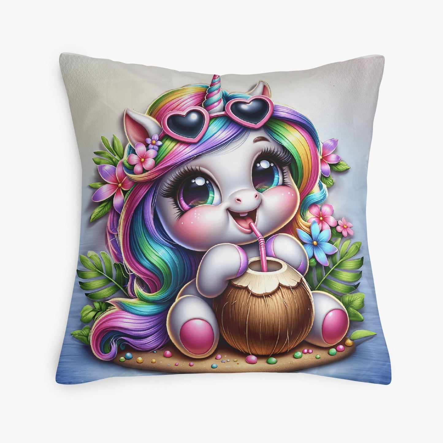 Whimsical Unicorn Paradise Pillow Cover - Kim’s Signature Beauty & Accessories    