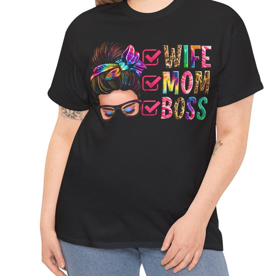 Wife, Mom, Boss | Cotton Tee - Kim’s Signature Beauty & Accessories    