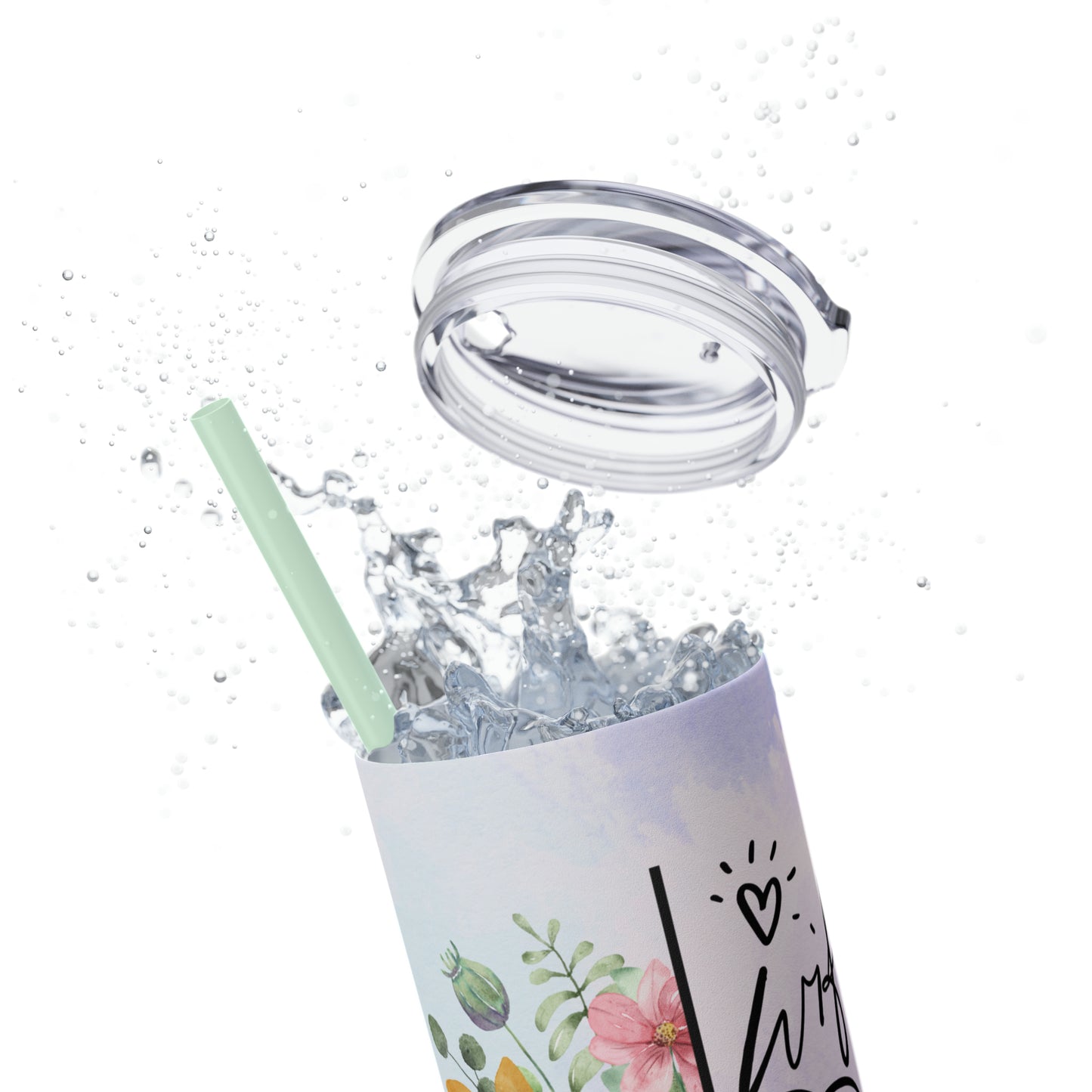 Wife, Mom, Boss | Skinny Tumbler with Straw, 20oz - Kim’s Signature Beauty & Accessories    