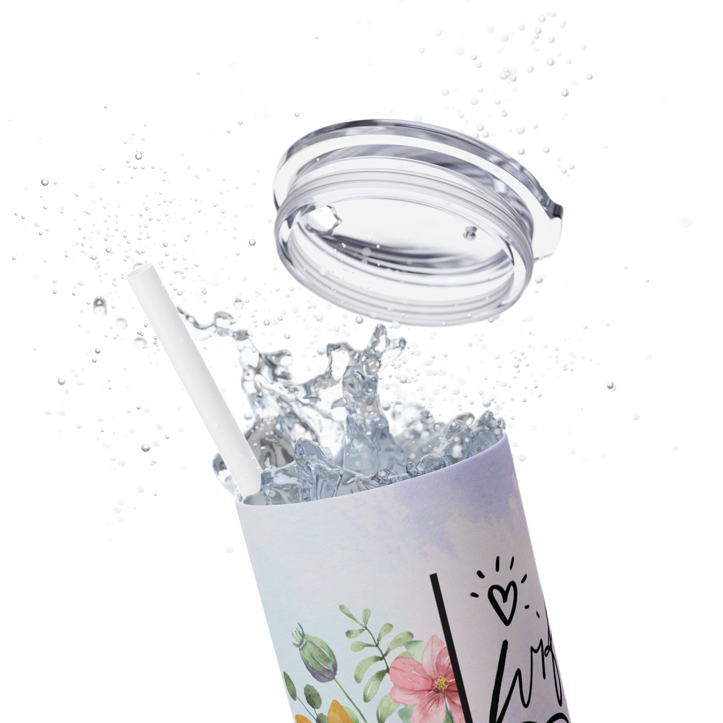 Wife, Mom, Boss | Skinny Tumbler with Straw, 20oz - Kim’s Signature Beauty & Accessories    