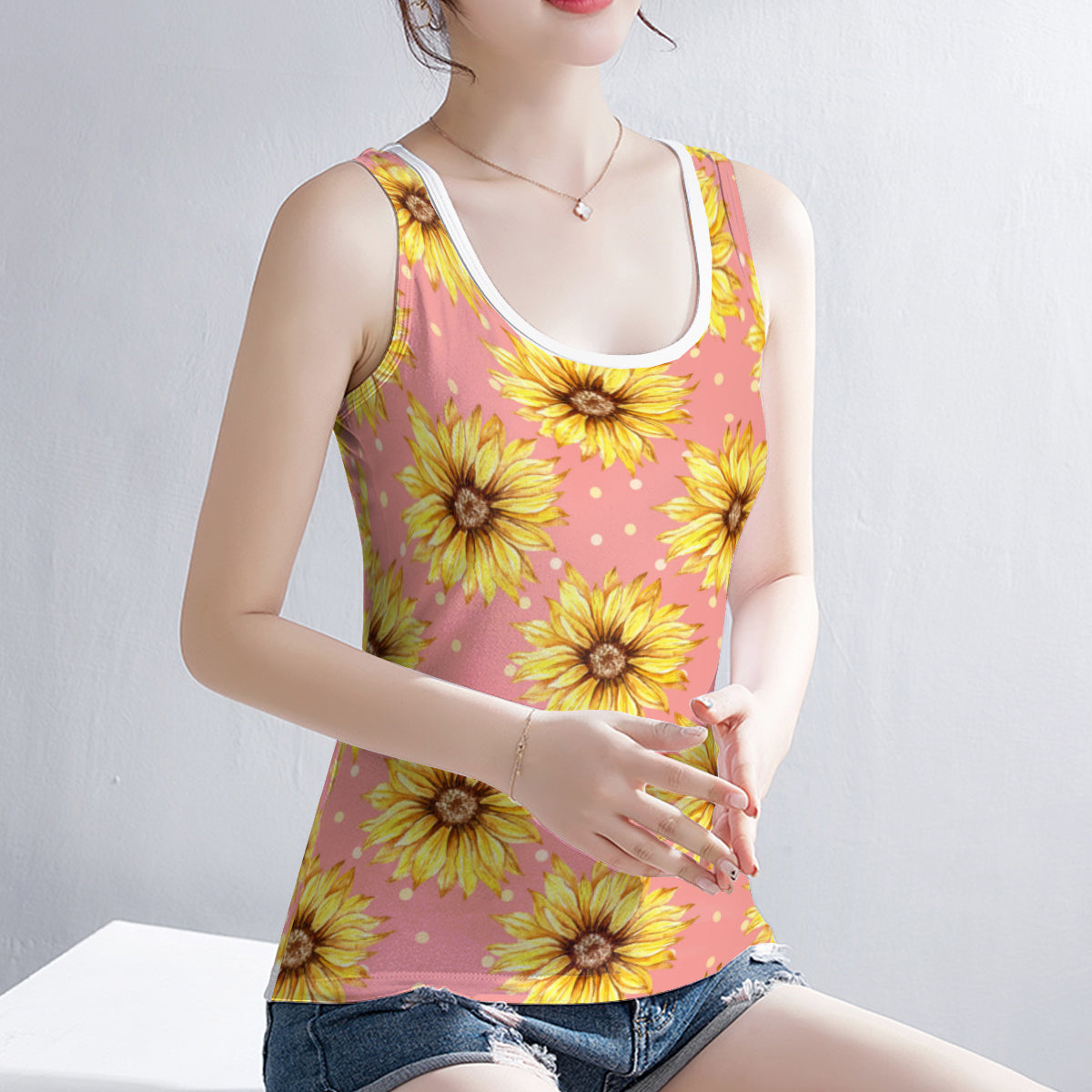 Wild Flower Tank Top - Kim’s Signature Beauty & Accessories    