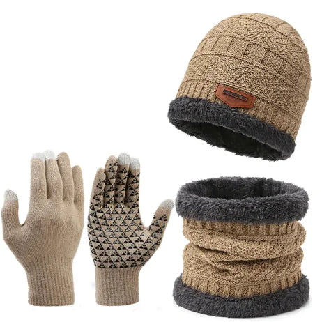 Winter Scarf Gloves Three-piece Set - Kim’s Signature Beauty & Accessories    
