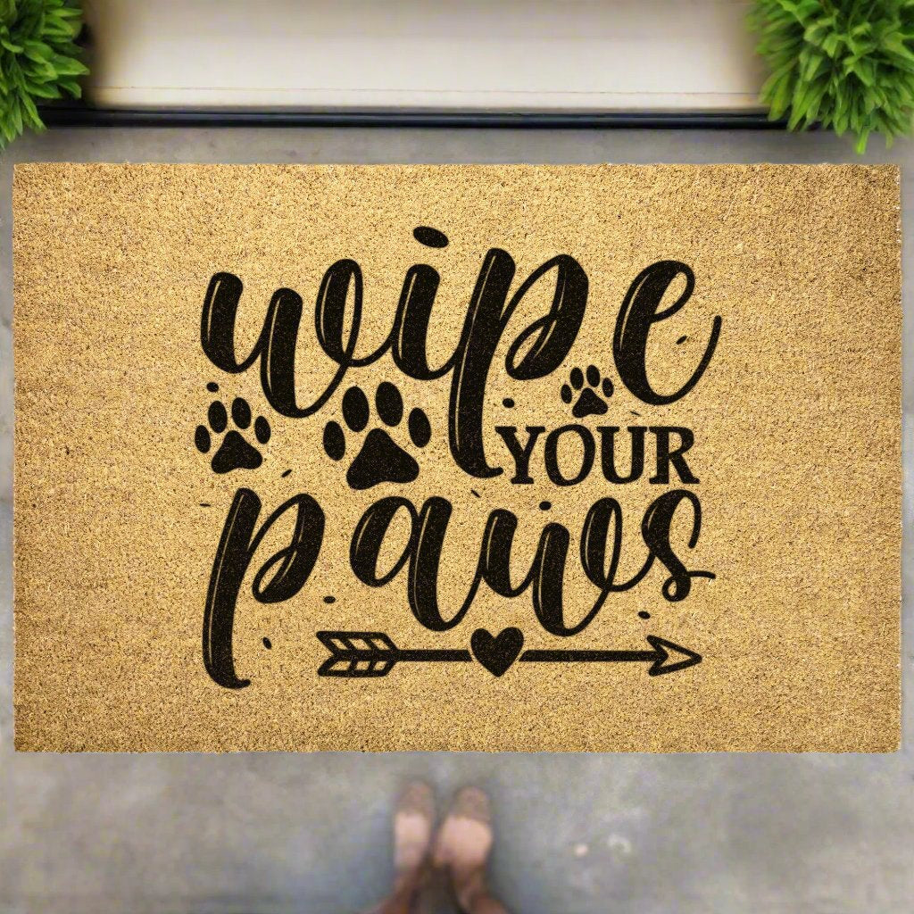 Wipe Your Paws Door Mat - Kim’s Signature Beauty & Accessories    