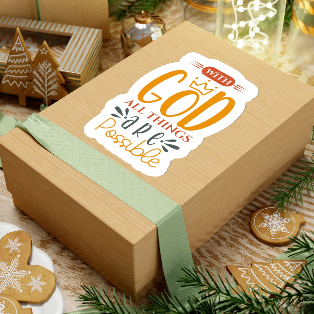 With God All Things Are Possible Sticker - Kim’s Signature Beauty & Accessories    