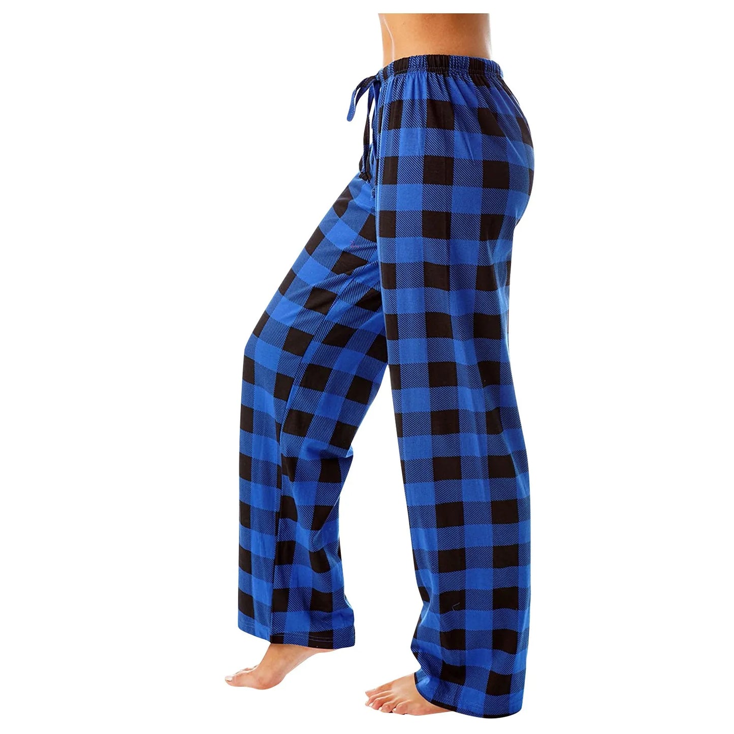Women Christmas Pajama pants Autumn Winter Plaid Printed Pants Fashion Casual Wide Leg Pants Clothing Streetwear - Kim’s Signature Beauty & Accessories    