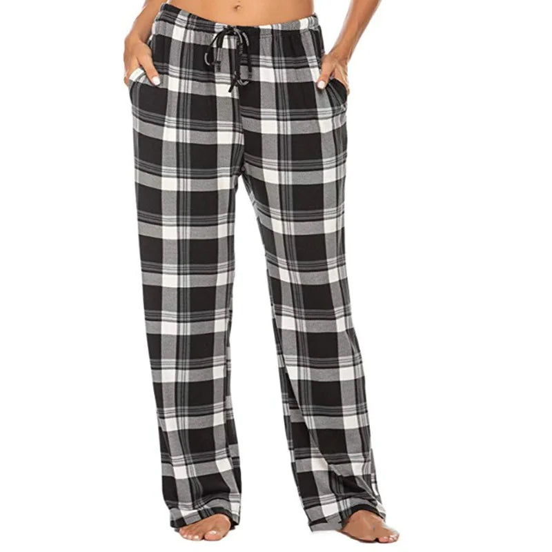 Women's Stretch Plaid Casual Pocket Pants - Kim’s Signature Beauty & Accessories    