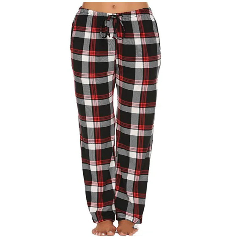 Women's Stretch Plaid Casual Pocket Pants - Kim’s Signature Beauty & Accessories    