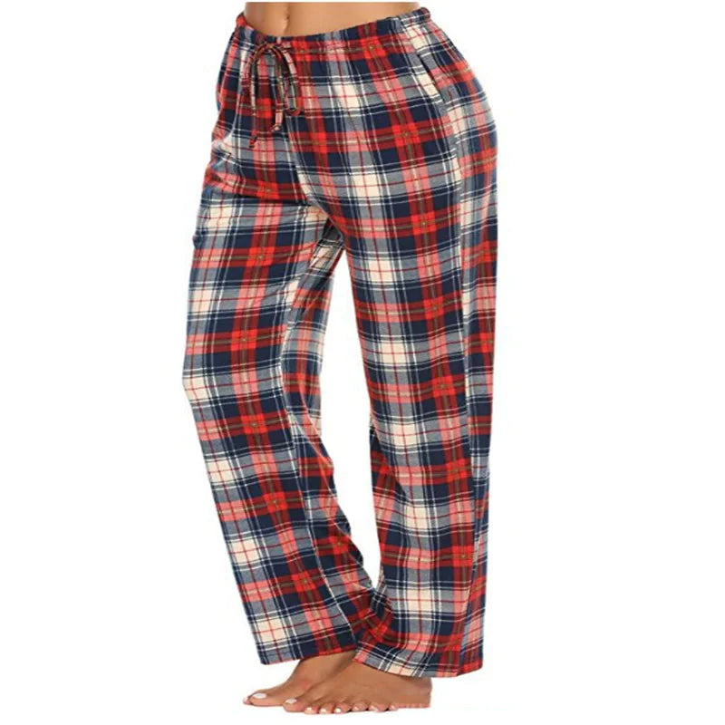 Women's Stretch Plaid Casual Pocket Pants - Kim’s Signature Beauty & Accessories    