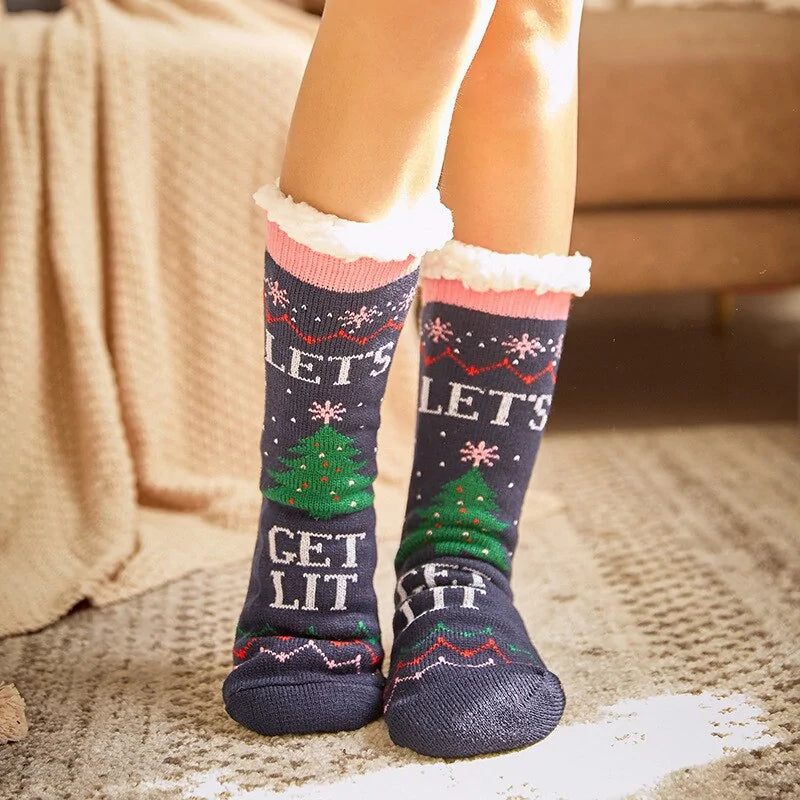Women's Winter Christmas Socks - Kim’s Signature Beauty & Accessories    
