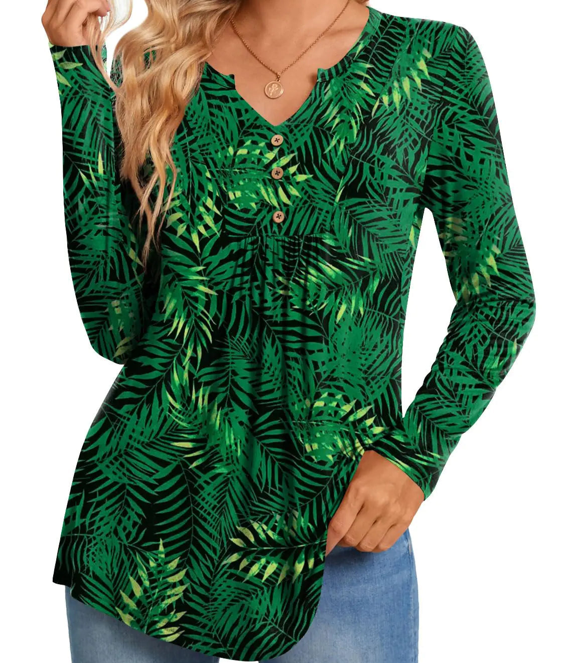 Womens Long Sleeve Tunic Top - Kim’s Signature Beauty & Accessories    