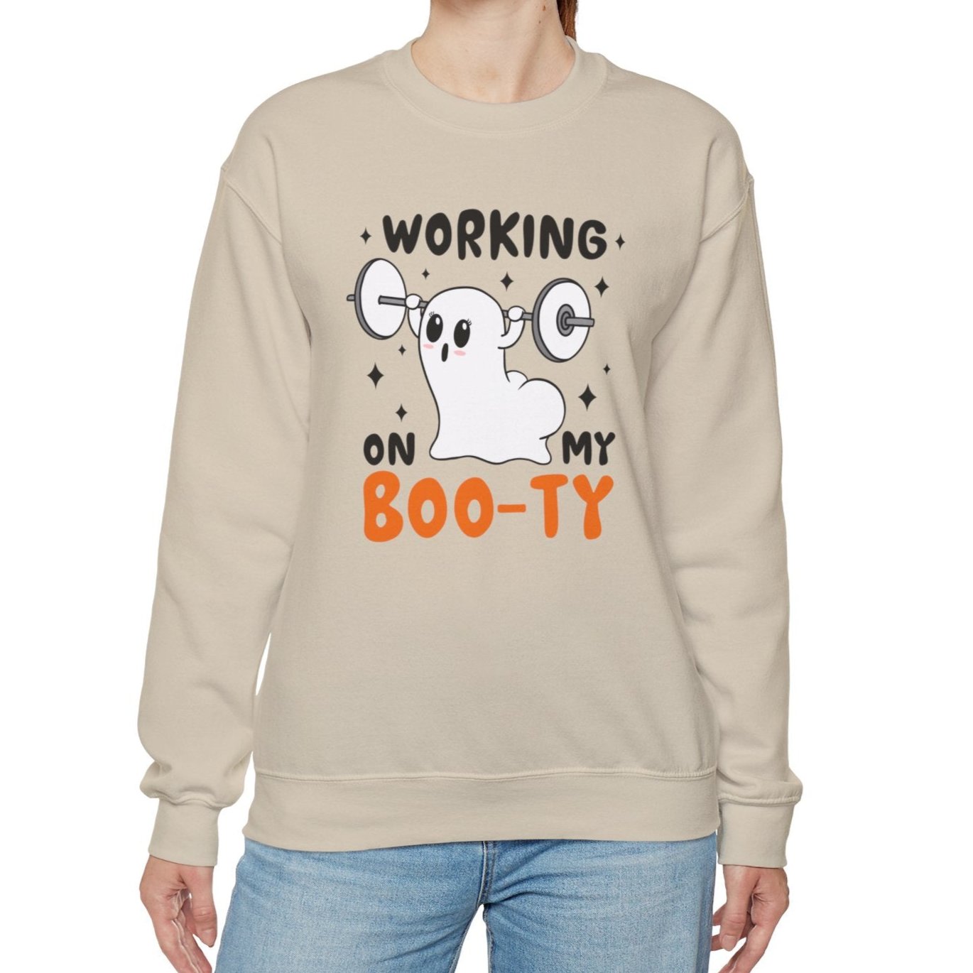Working on My Booty Ghost Sweatshirt - Kim’s Signature Beauty & Accessories    