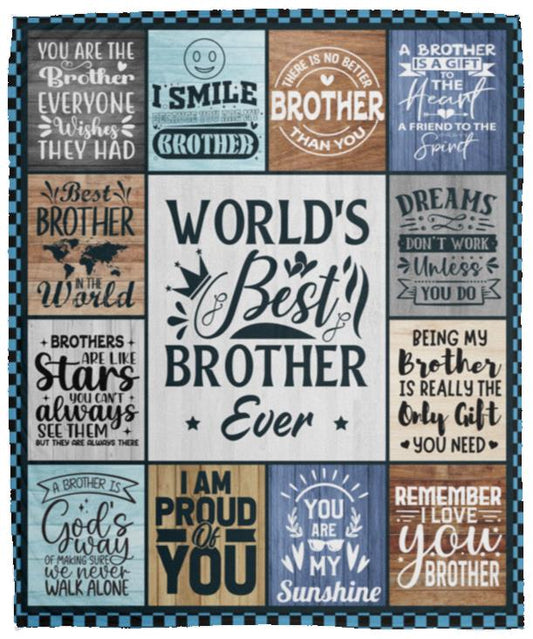 World's Best Brother Blanket - Kim’s Signature Beauty & Accessories