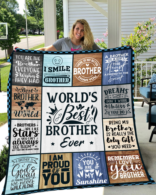 World's Best Brother Blanket - Kim’s Signature Beauty & Accessories    
