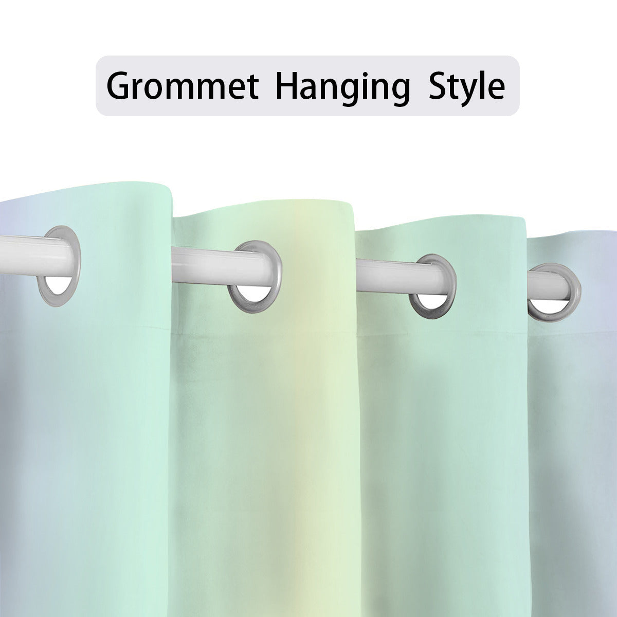 Yellow & Green Ombre | Curtains - Kim’s Signature Beauty & Accessories    