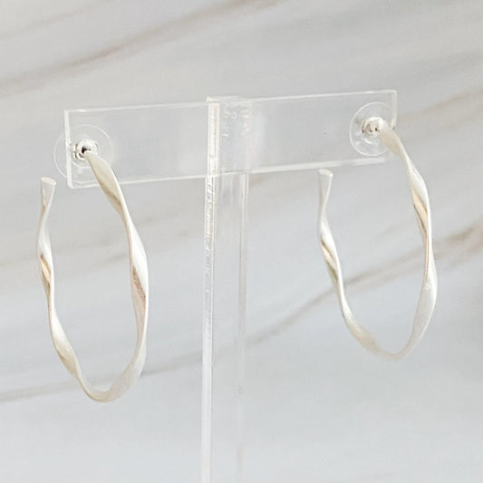 Gentle Wave Sleek Hoop Earrings - Kim’s Signature Beauty & Accessories    (Store description)