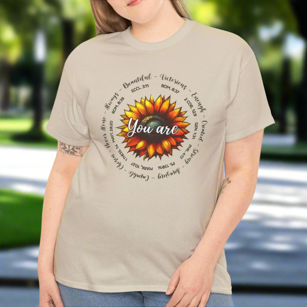 You Are.... Sunflower Faith Tee - Kim’s Signature Beauty & Accessories    