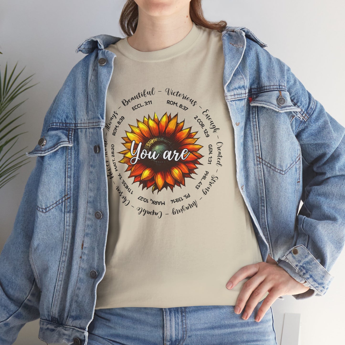 You Are.... Sunflower Faith Tee - Kim’s Signature Beauty & Accessories    