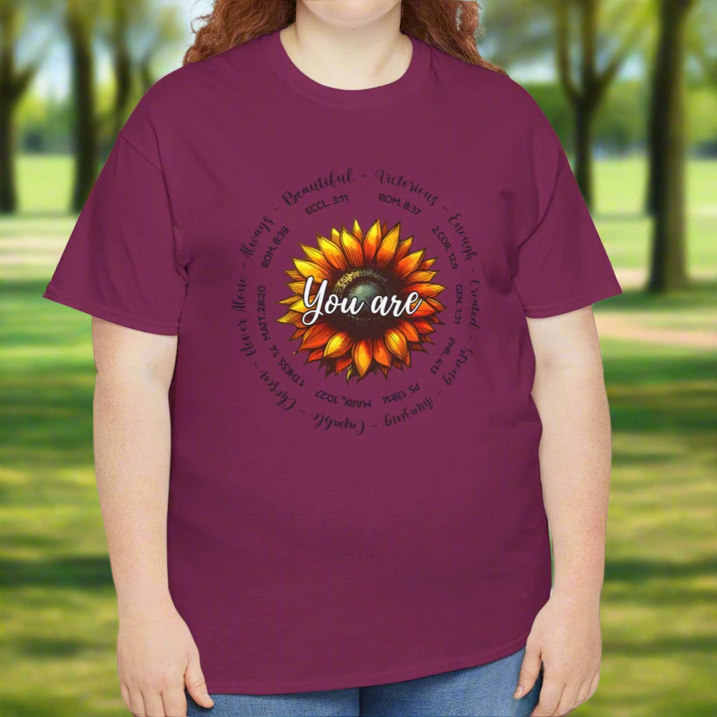 You Are.... Sunflower Faith Tee - Kim’s Signature Beauty & Accessories    