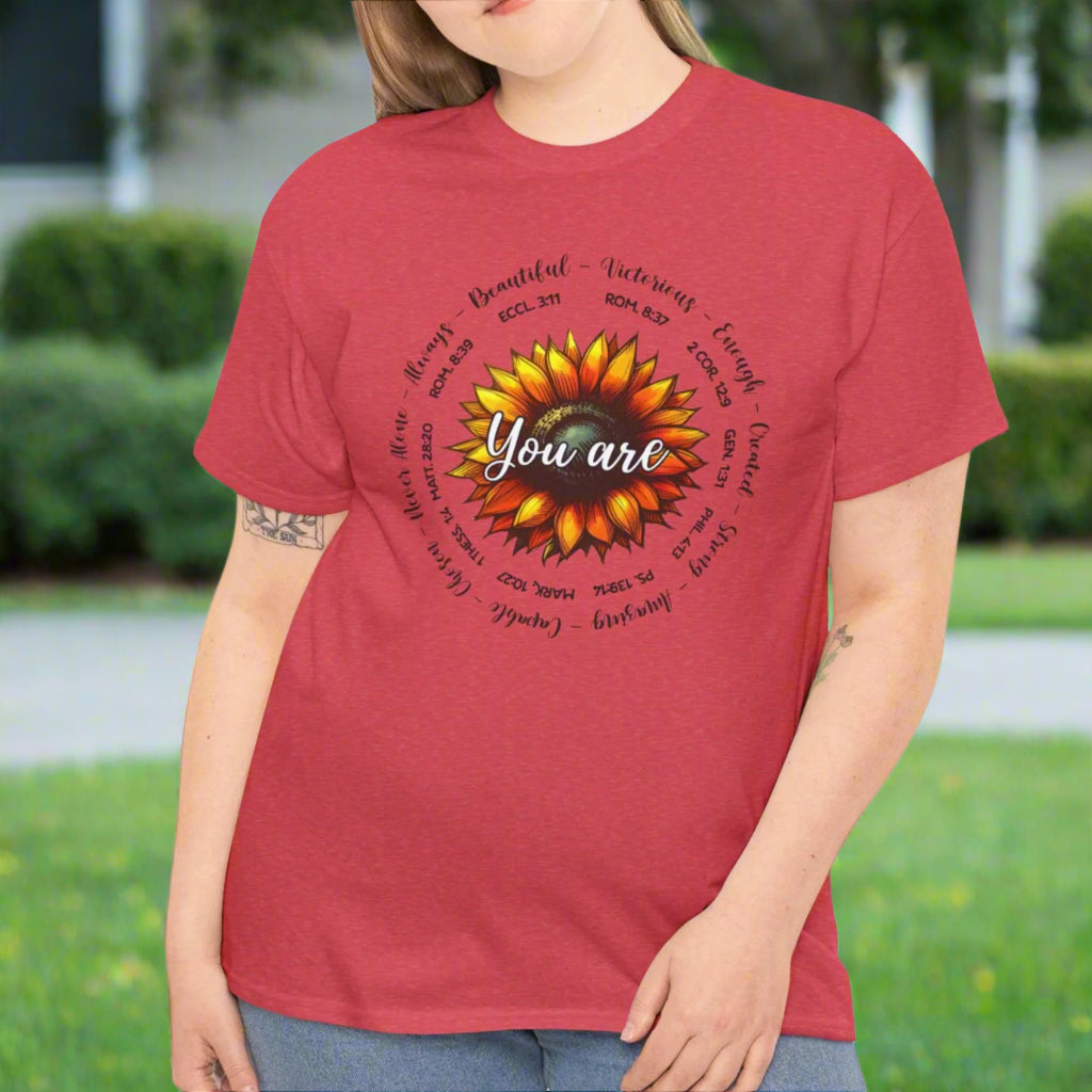 You Are.... Sunflower Faith Tee - Kim’s Signature Beauty & Accessories    