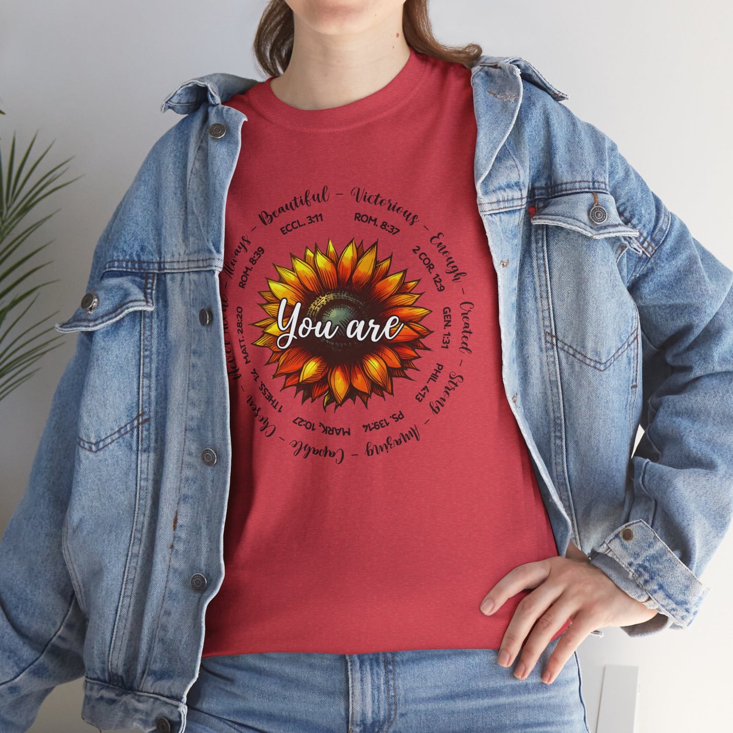 You Are.... Sunflower Faith Tee - Kim’s Signature Beauty & Accessories    