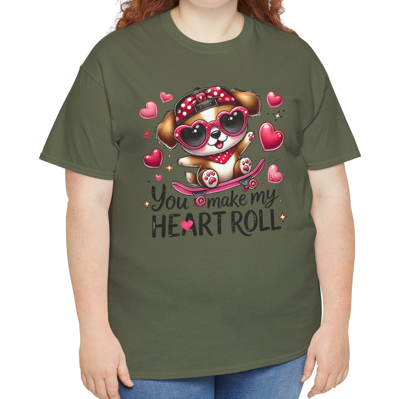 You Make My Heart Roll Tee - Kim’s Signature Beauty & Accessories    
